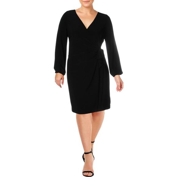 Ralph Lauren Dresses & Skirts - Ralph Lauren Women's Joni Wrap Business Wear to Work Dress Black Size 16